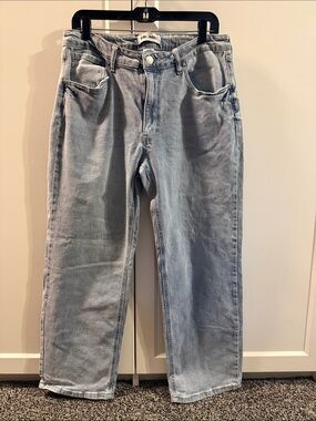 Girl Index Women’s Size 13 Light Wash High Rise Straight Leg Jeans 29” Inseam